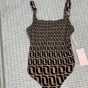 Brown/ black Bodysuit